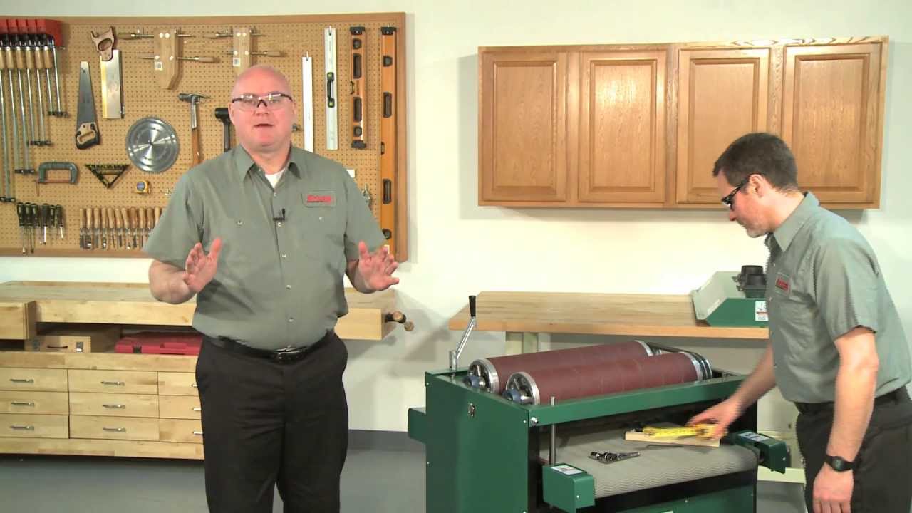 How to Adjust the Front & Rear Drums on the G1066R & G1079R Drum Sanders