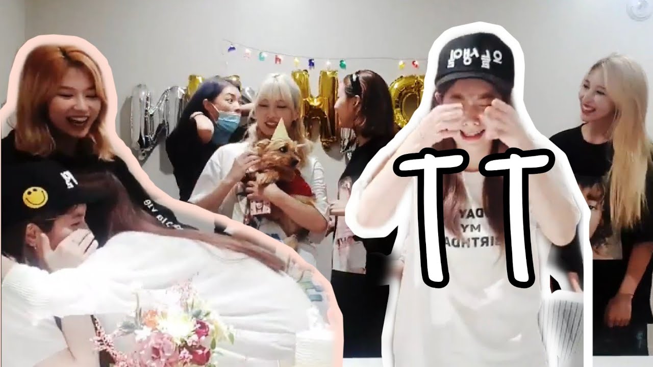 NaJeongMoSaJiMiChaeTzu suprised Dahyun during her birthday live