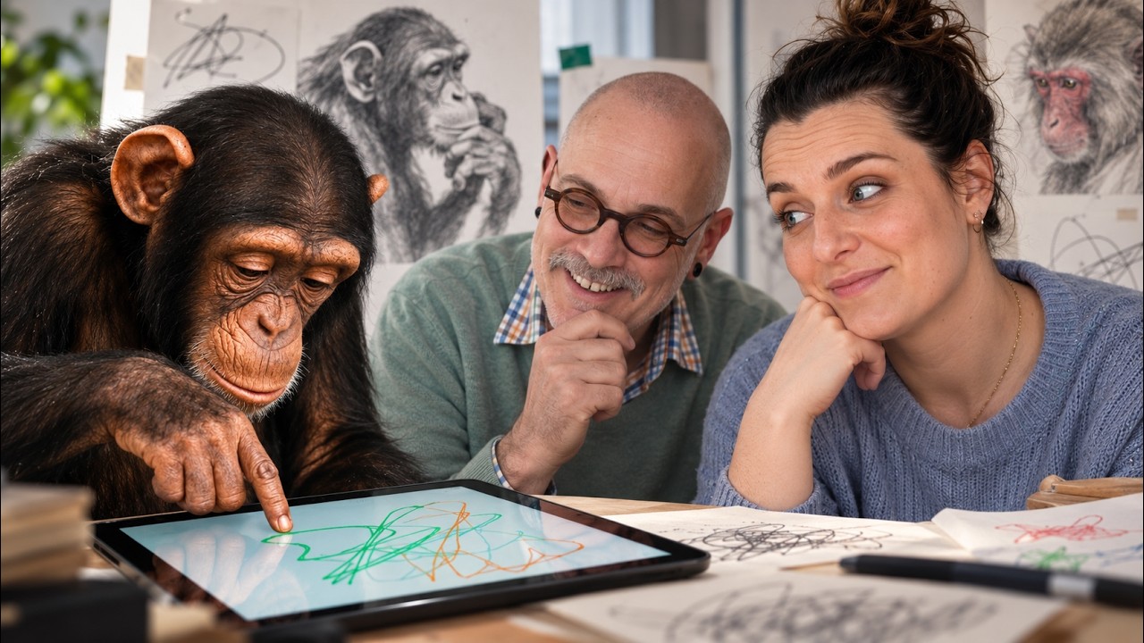 Quand les primates (re)tracent l’origine du dessin