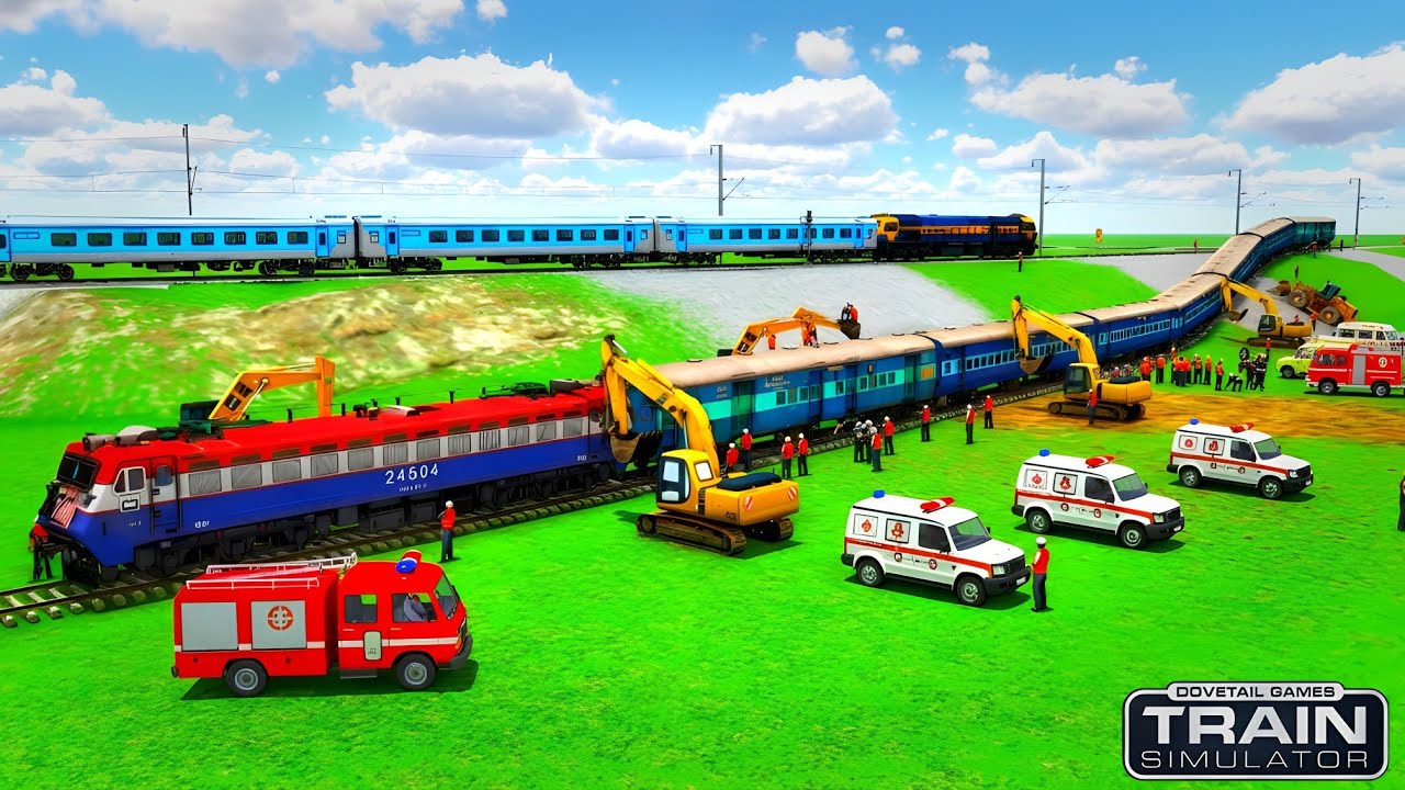 From Derailment to Rescue Passenger Train Crash Scene #train #trainaccident #railway