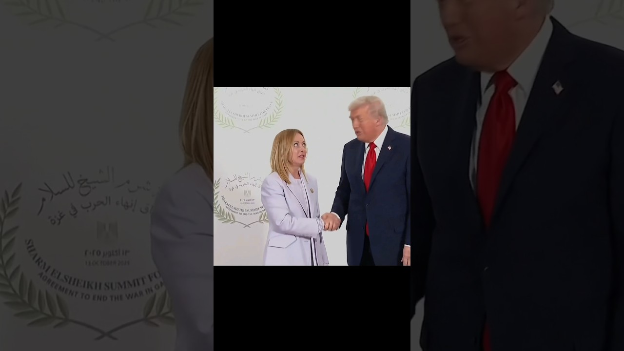 Italian PM Giorgia Meloni Meets US President Donald Trump in Egypt