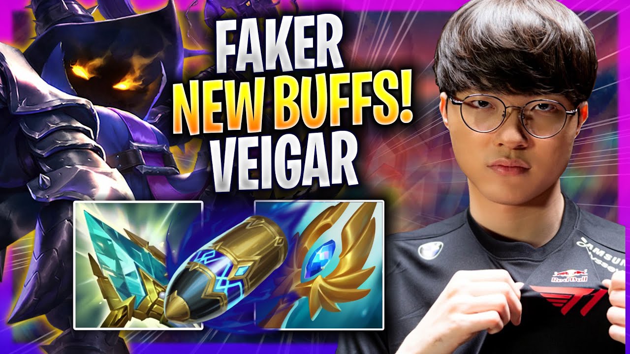 FAKER TRIES VEIGAR WITH NEW BUFFS! - T1 Faker Plays Veigar MID vs K'sante! | Season 2023
