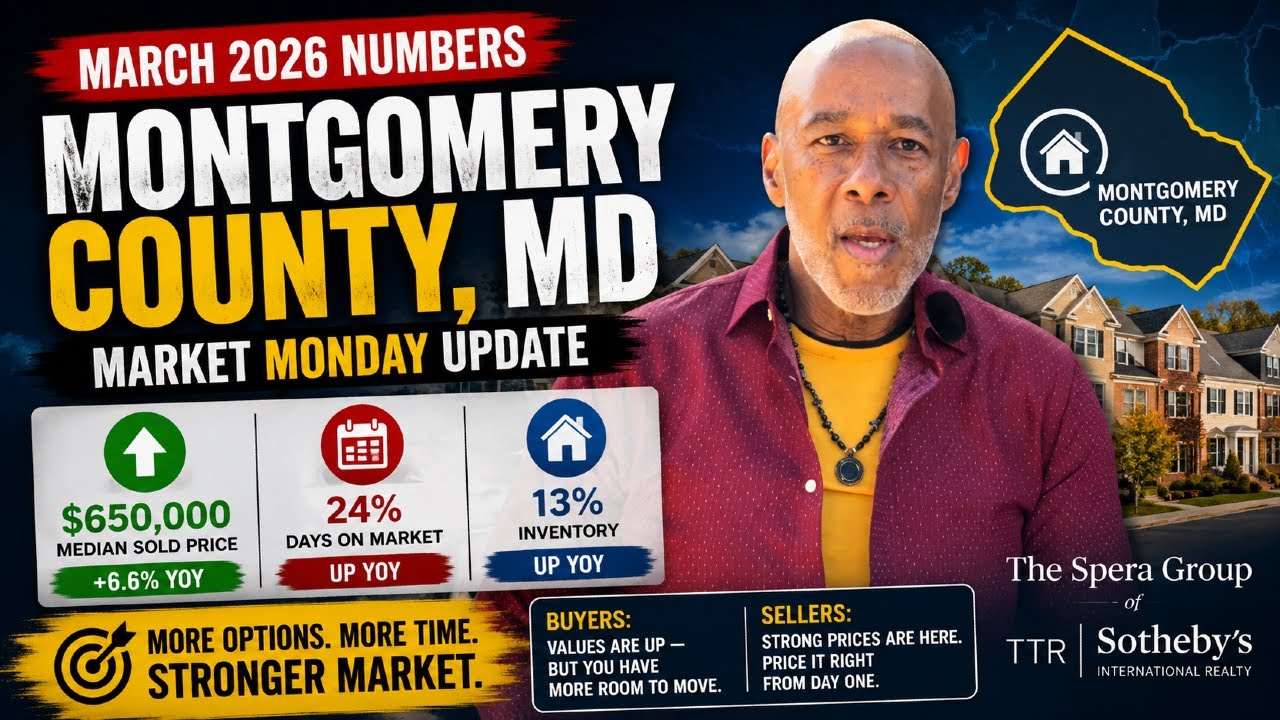 Montgomery County MD Real Estate Market Update &mdash; March 2026 | Prices Up, Competition Down &mdash; Here's W