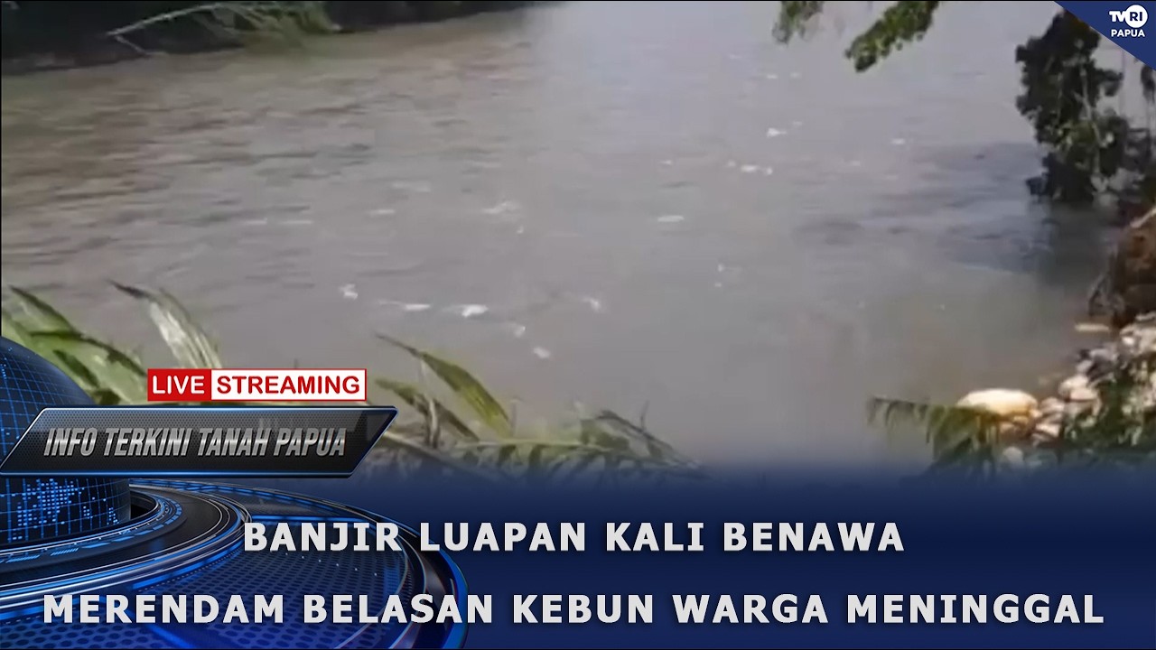INFO TERKINI - BANJIR LUAPKAN KALI BENAWA MERENDAM BELASAN KEBUN WARGA