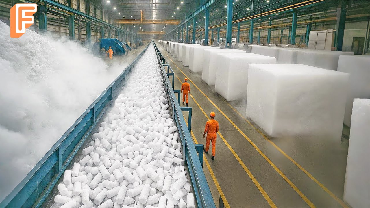 How Millions of Tons of Dry Ice Are Made In Mass Production Line