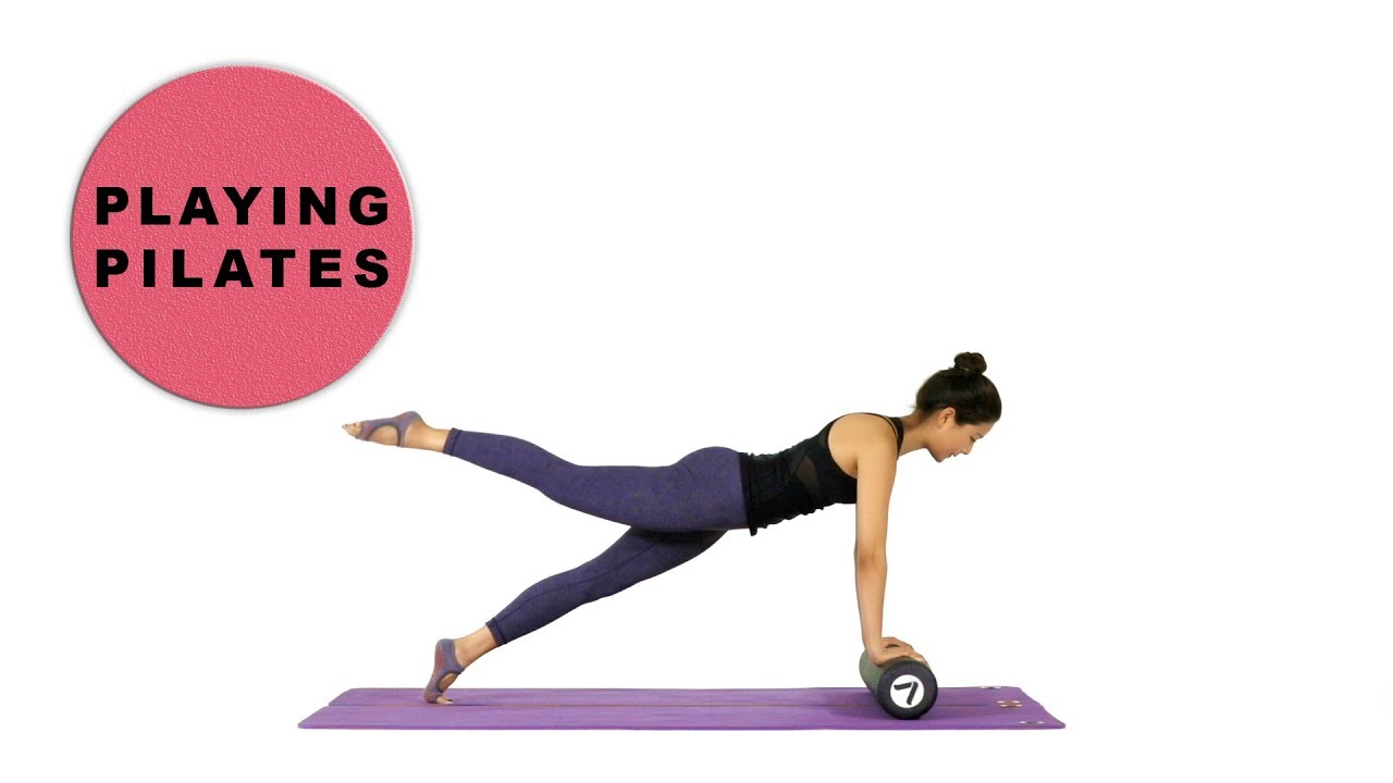 [Playing Pilates]폼롤러 스트레칭과 복근운동 14 min★Form Roller Stretching ABS Workout