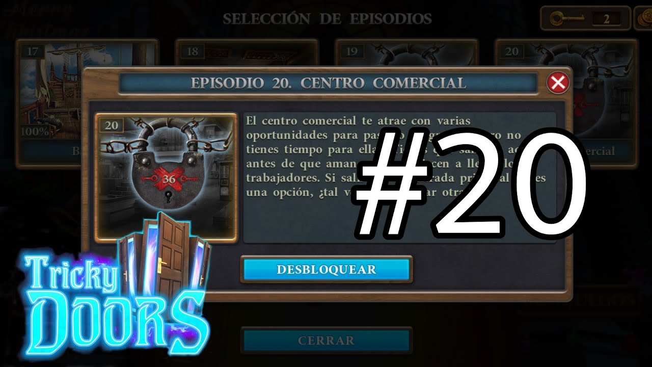 Tricky Doors. Solución del episodio 20. Centro comercial.