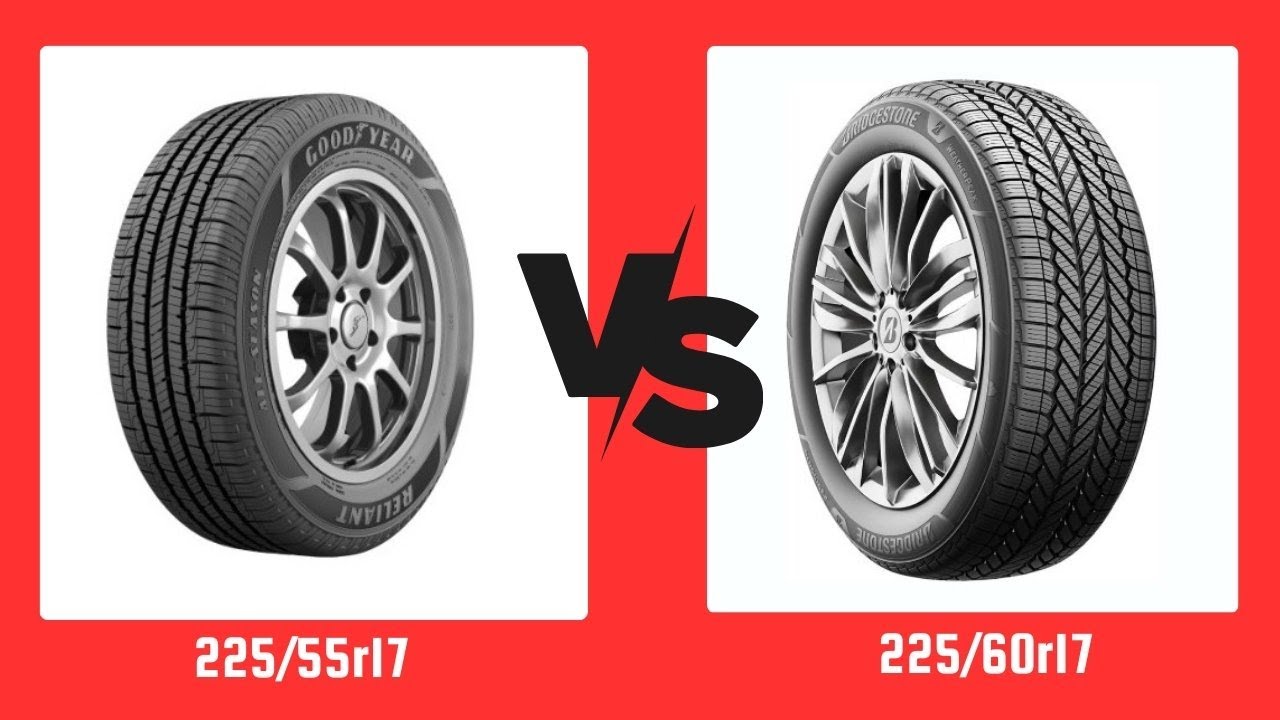 Размер шин 225/55r17 против 225/60r17