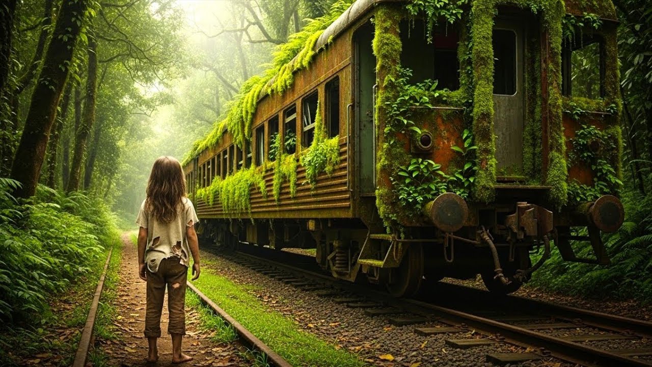 A menina órfã fugiu para o trem abandonado — mas uma voz sussurrou seu nome e ela congelou