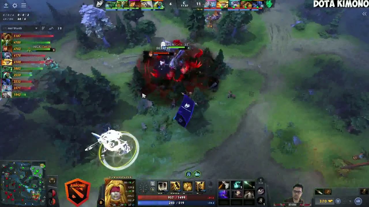 7.38b - Skiter Dawn Breaker Hard Carry - Team Falcons vs Nigma Galaxy Dota 2 Pro (no commentary)
