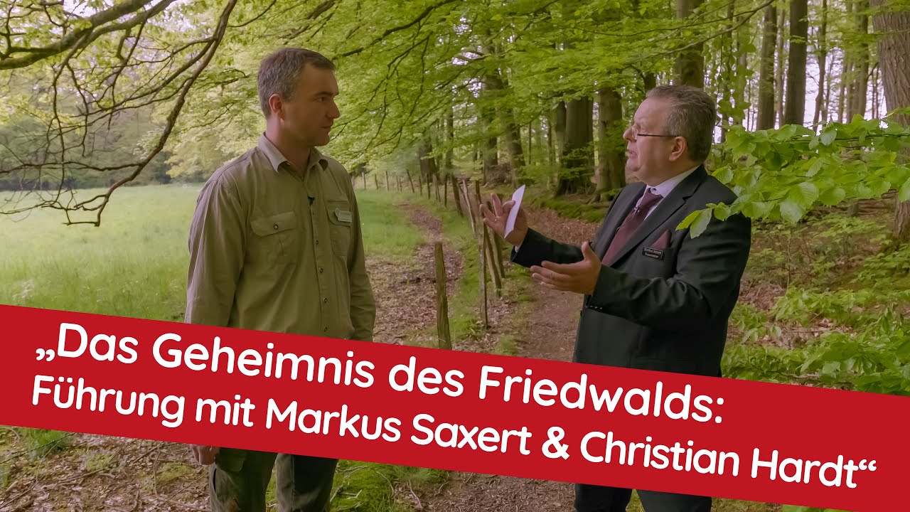 "Geheimnisse des FriedWald-Standortes: Trauerredner Markus Saxert & Christian Hardt auf Entdeckung."