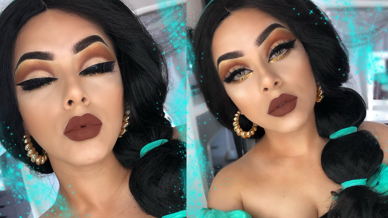 JASMINE PRINCESS DE DISNEY  - MAQUILLAJE DE INSPIRACIÓN ( ALADIN DISNEY)