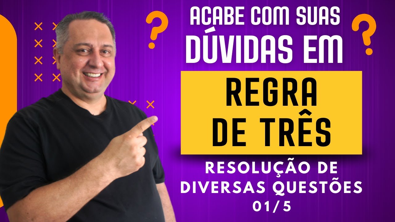 Questões resolvidas de regra de três - 1 - Matemática
