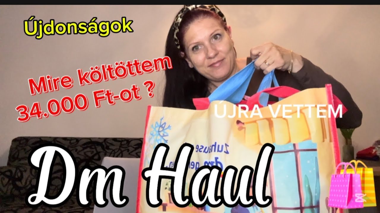 🛍️Óriási DM Haul | Gyertek, megmutatom, mit vettem 34 ezer forintért! 👀🛍️#haul #dm #drogeriehaul