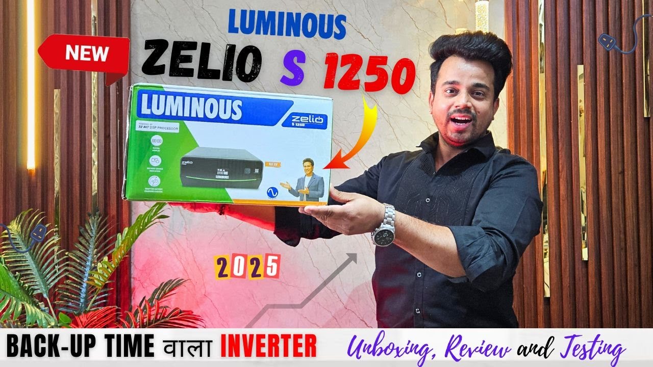 Luminous New Zelio S 1250 Inverter - BACK-UP TIME दिखाने वाला INVERTER | New Luminous Zelio S 1250