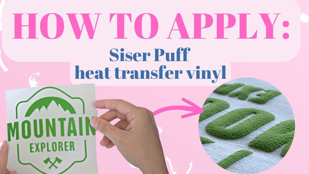 How to cut, weed, and apply Siser Easy Puff Heat Transfer Vinyl (HTV)