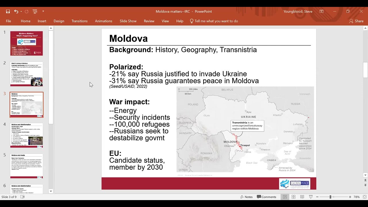 What's Happening in Moldova? With journalist Steven Youngblood