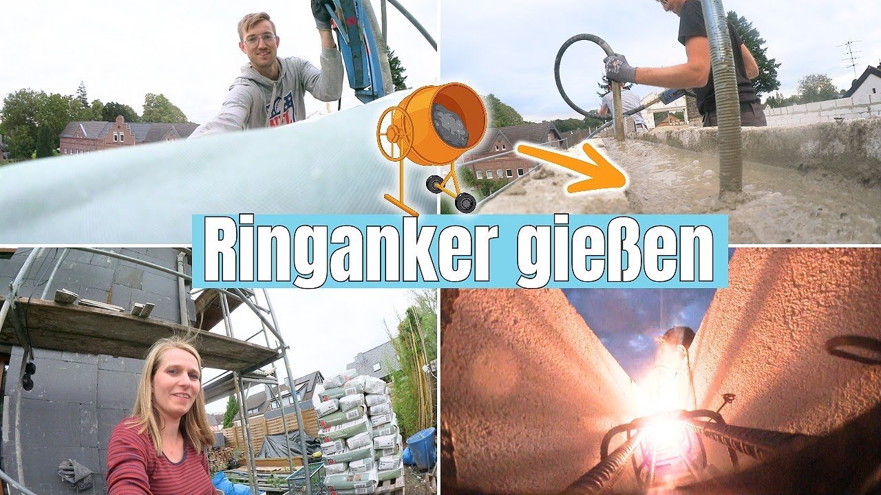 Bauvlog N&deg;94 | DACH ANHEBEN| Beton f&uuml;r den Ringanker | Folge 9