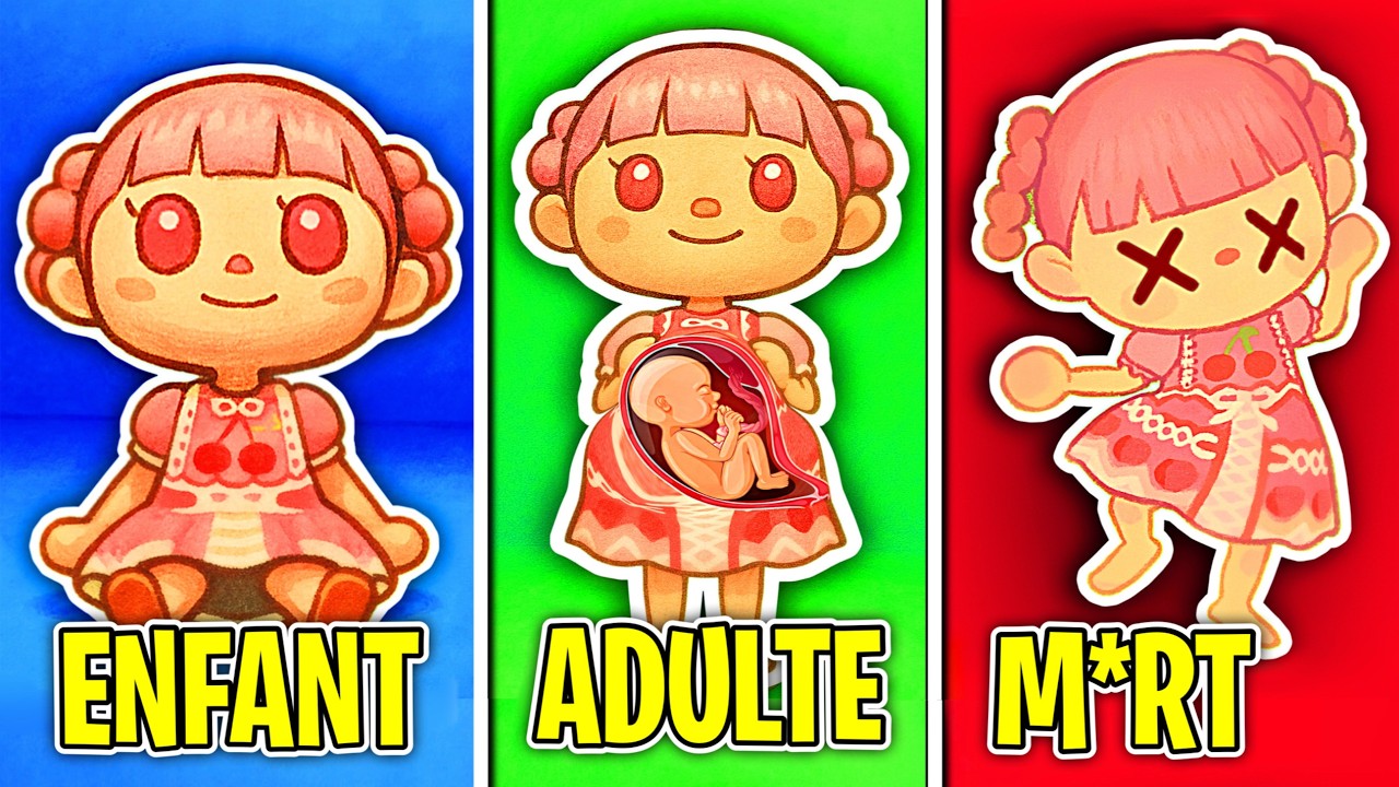 DE BÉBÉ À VIEUX dans ANIMAL CROSSING ! 👶🤰👵🏼