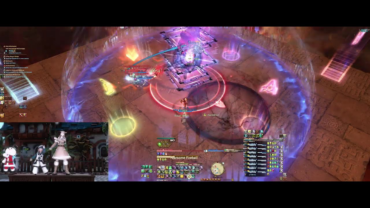 【FF14/7.4 AAC Heavyweight m3 SCH Pov , 글섭 헤비급 3층 학자 1주클 공팟
