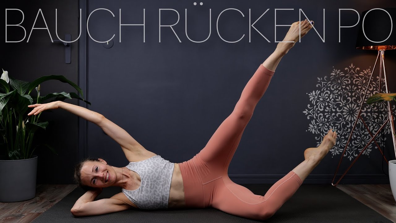 18 Min Bauch Rücken Po Pilates | Homewotkout für einen starken Rumpf | deutsch