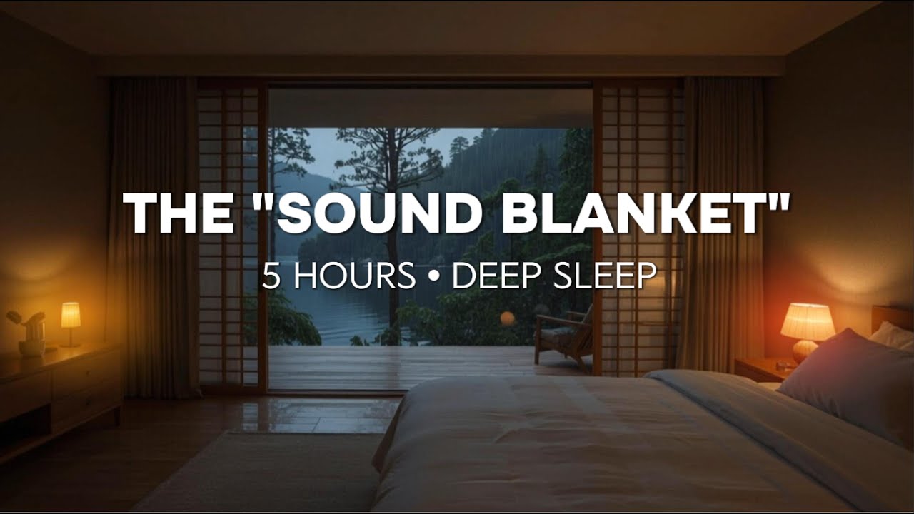 THE "SOUND BLANKET" 🌧️ 5 Hours of Deep Sleep Piano & Rain for Insomnia Relief