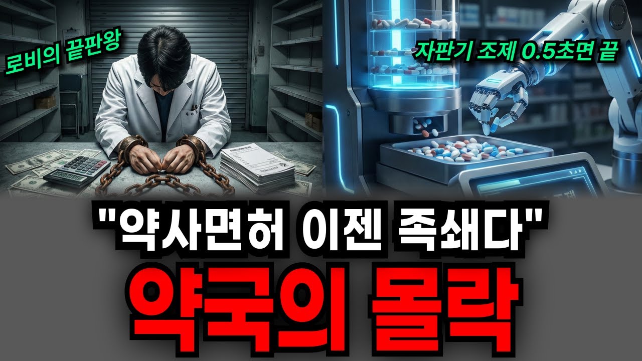 전문직 대체 1순위"0.1초 만에 조제 끝" 인간 약사를 위협하는 AI 시대, 약국이 사라질 수도 있는 진짜 이유