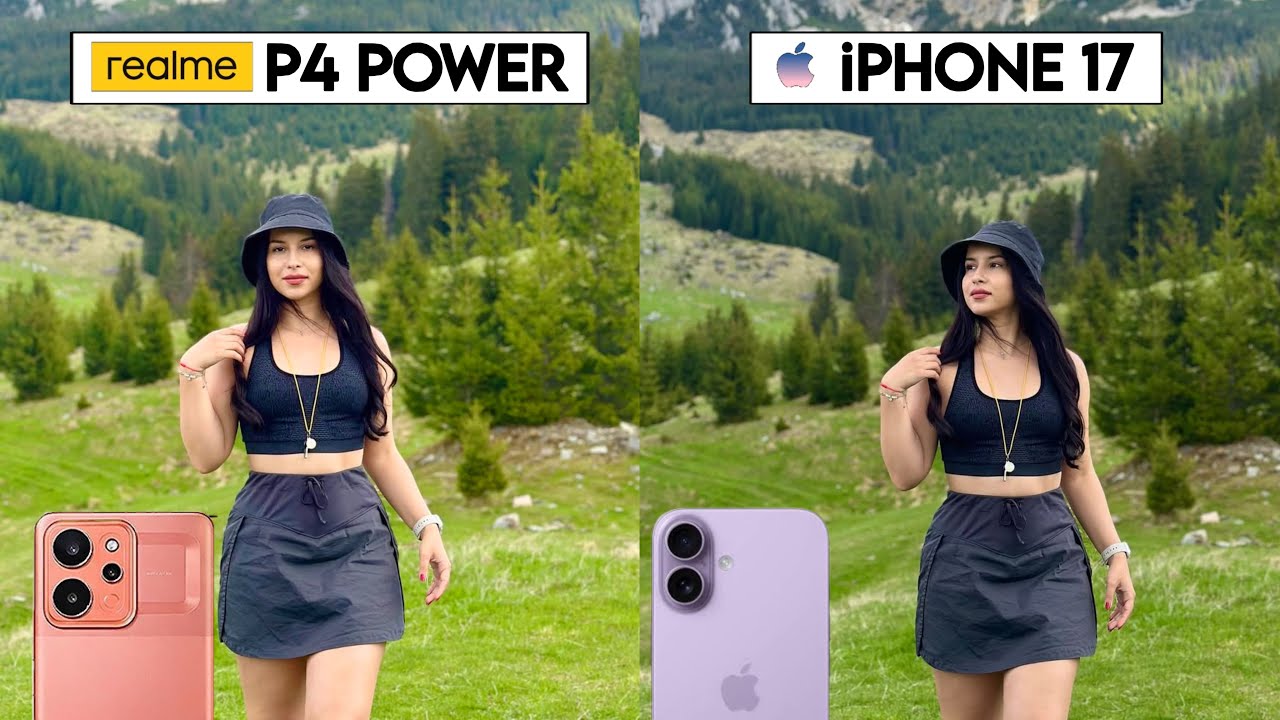 Realme P4 Power Vs iPhone 17 Camera Test & Comparison 