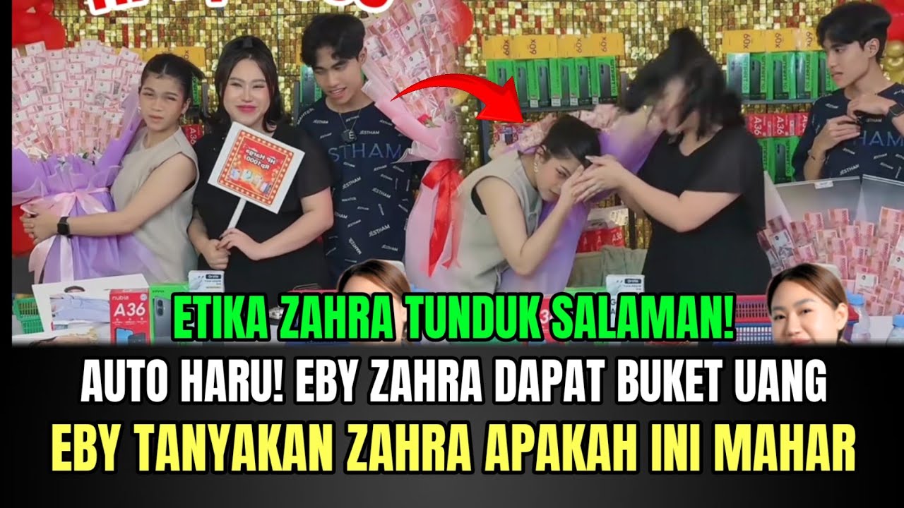 AUTO HEBOH, Eby dan Zahra Dapat Buket Uang, Eby Katakan Ini Mahar Zahra!