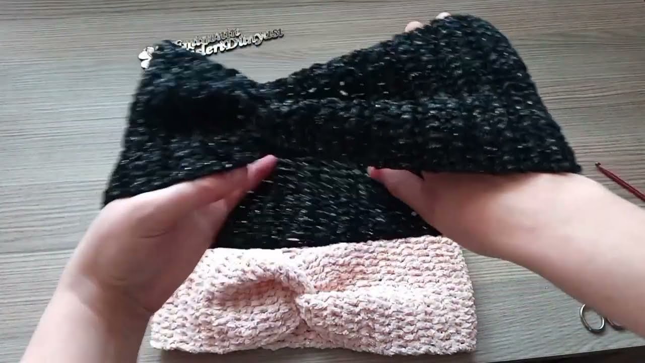 #örgü ÇOK KOLAY KADİFE  İP İLE BANDANA YAPIMI/Very easy bandana making #bandana #bandanachique