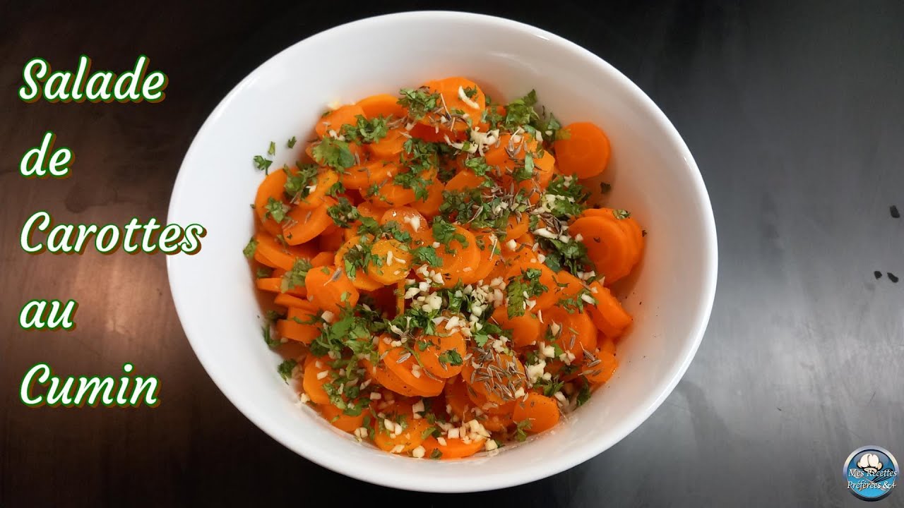 Recette SALADE de CAROTTES au CUMIN à la marocaine 🥕 😋
