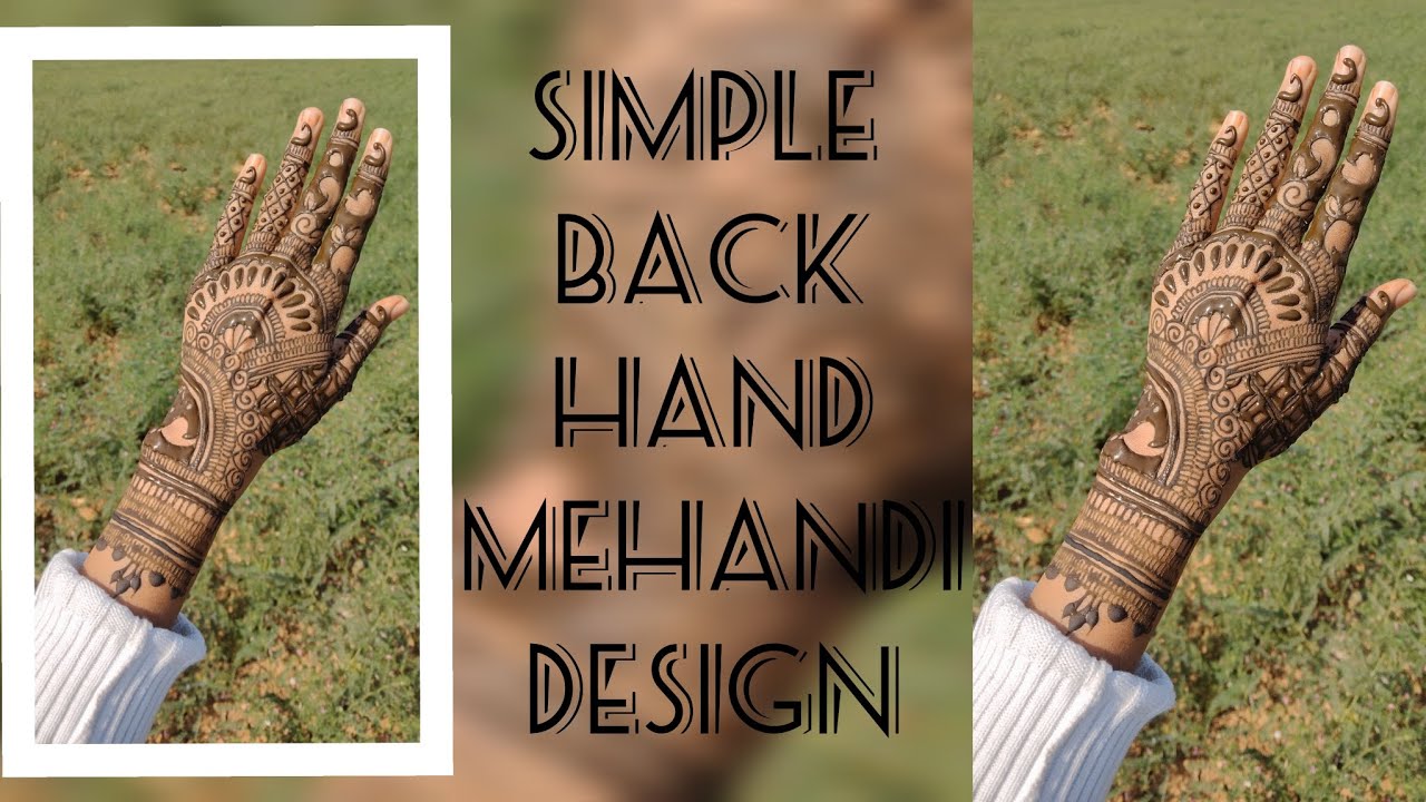 Back hand mehandi design ❤️ #simplebackhandmehandi #arbicdesign #professionalmehandidesign