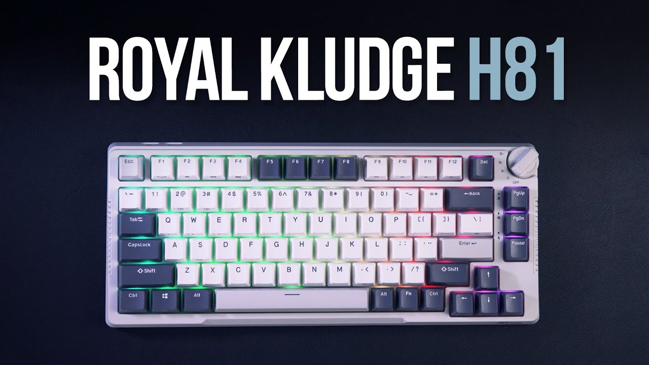 Royal Kludge RK81 (Sky Cyan) | Sound Test Comparison (Different Keyboards)