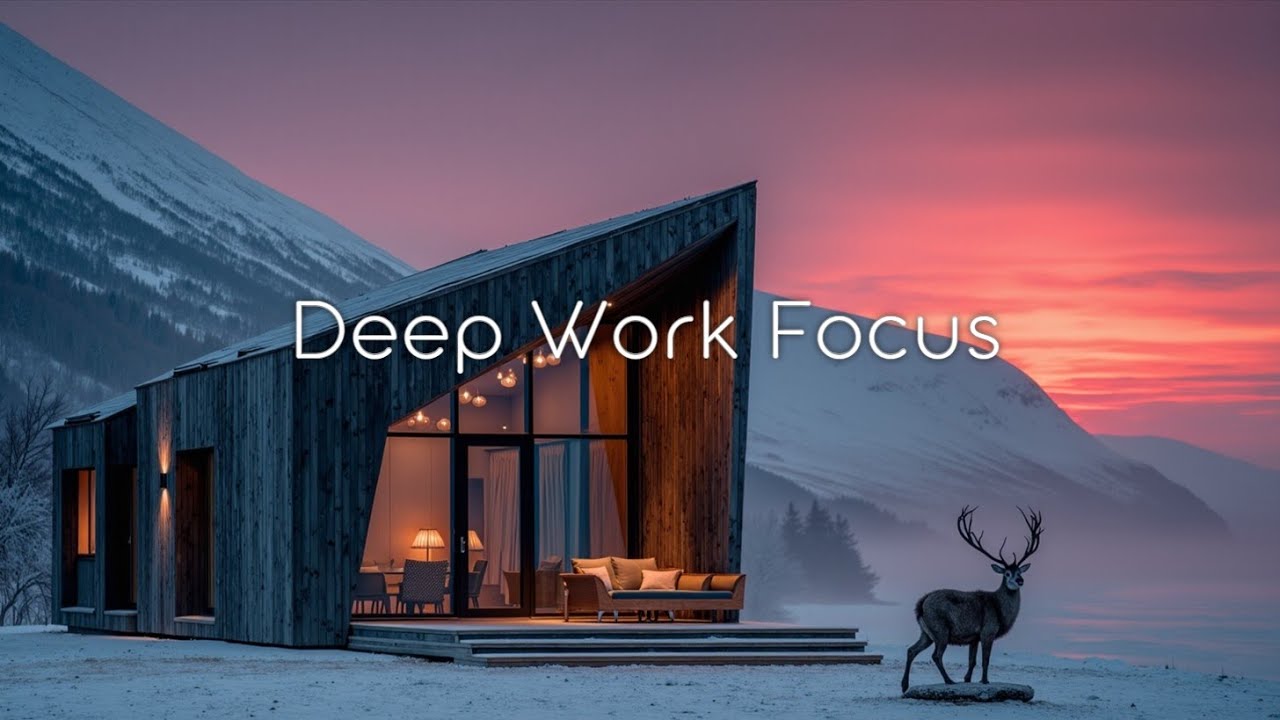 Deep Work & Winter Focus ~ Cold Study Music for Productivity | Boost Energy