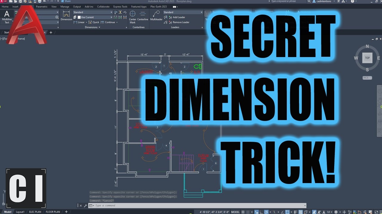 AutoCAD: как легко добавлять размеры!