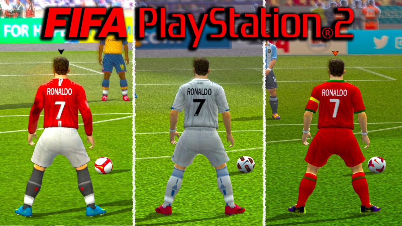 Штрафные удары Криштиану Роналду в каждой игре FIFA PS2 (2004-2014)