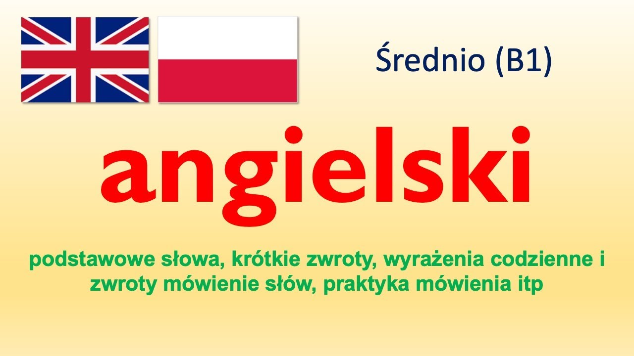 English | Średnio angielski (B1) 3