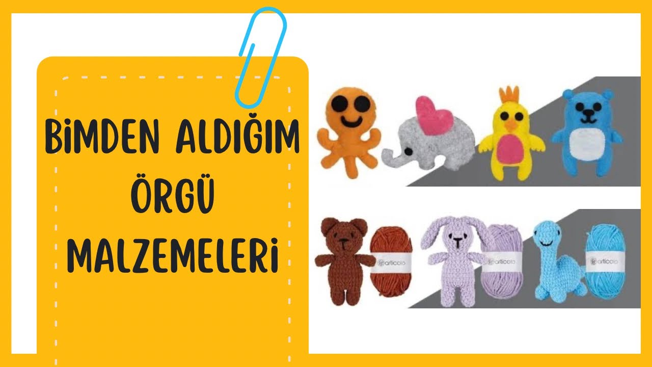 Bimden aldığım örgü malzemeleri sizlerle :)