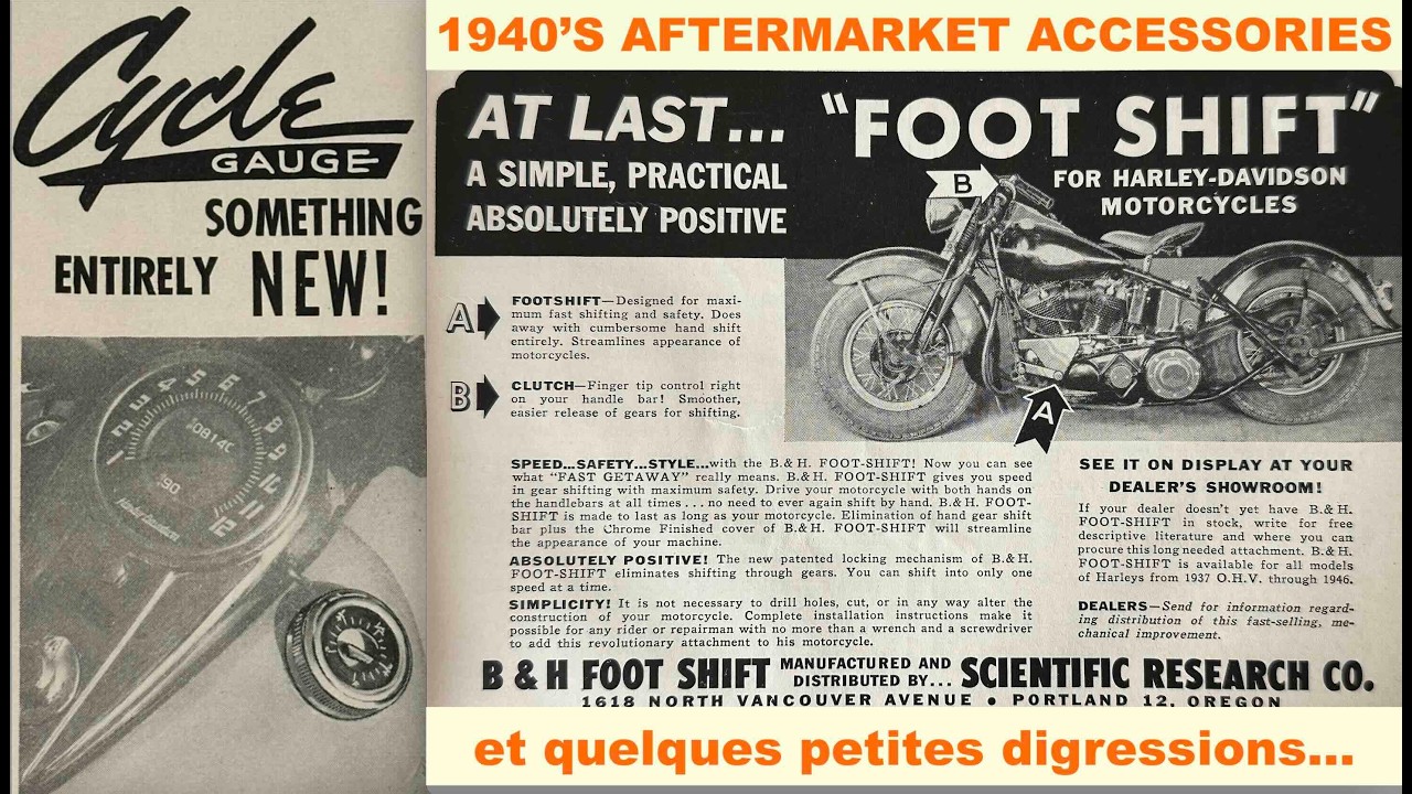 L'aftermarket Harley/Indian des années 1940 (et quelques digressions sans rapport...)