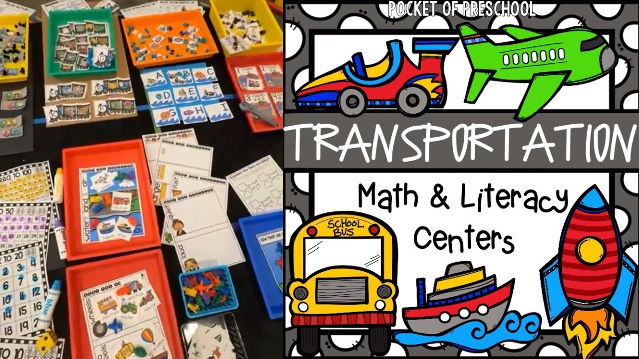 Transportation Math and Literacy Centers You Will Love!