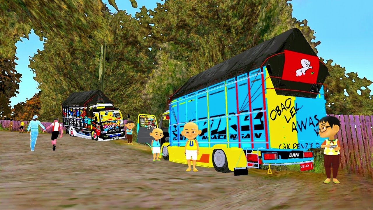Truk Oleng Ipin Mogok Di Hutan 😟 Upin Ehsan dan Fizi Langsung Meluncur 🏃‍♂️😝 ELTIVISION
