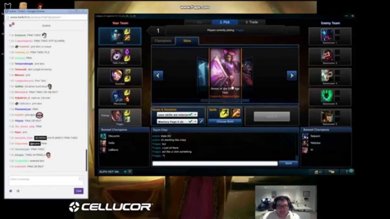 Scarra plays Pink Taric ??