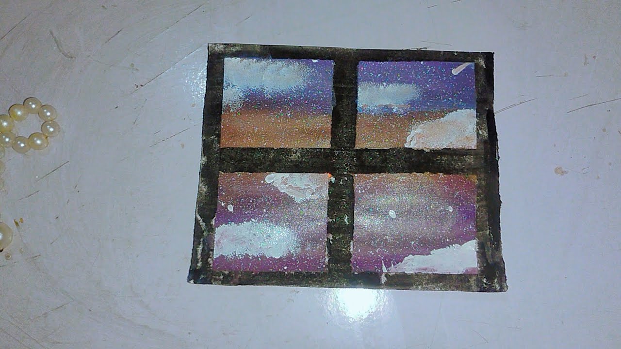 Cloud weather painting 🖌️🎨asthetic painting❤️ easy to step by step 💫✨❤️so beautiful painting 💕