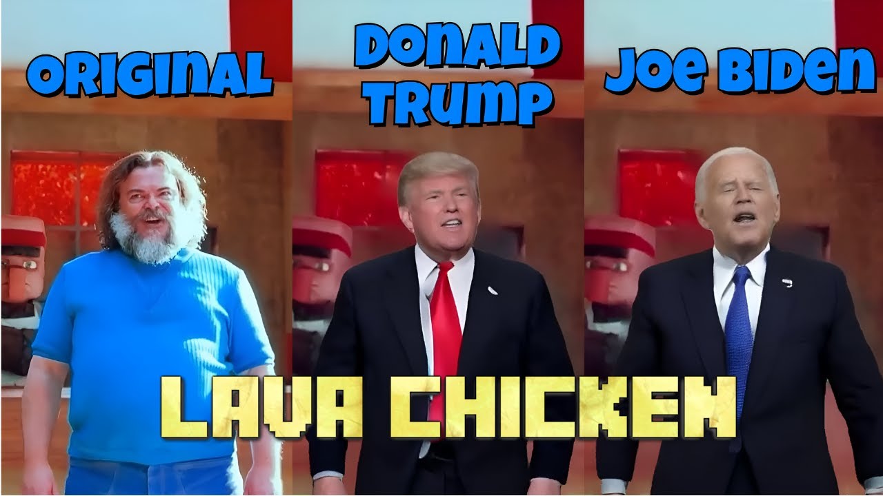 Steve’s Lava Chicken (ft. DONALD TRUMP & JOE BIDEN) | A Minecraft Movie