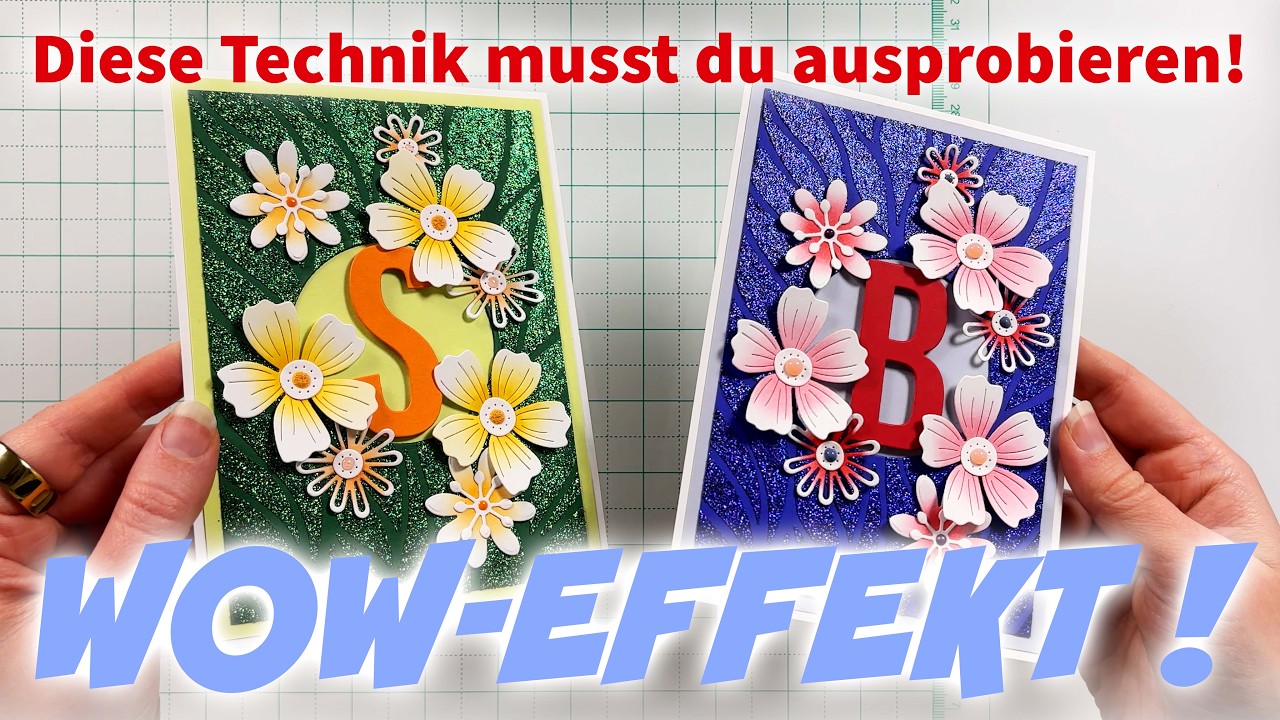 Wunderschöne DIY Blumenkarten ganz einfach selbermachen | Step by Step Tutorial #cardmaking