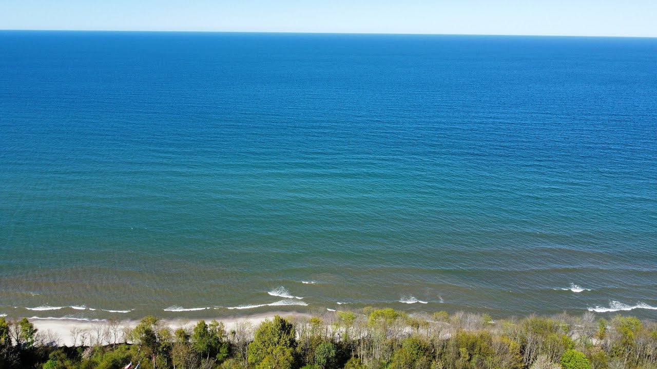 Rozewie Łebski Źleb zejście na plażę przy trasie Jastrzębia Góra - Rozewie