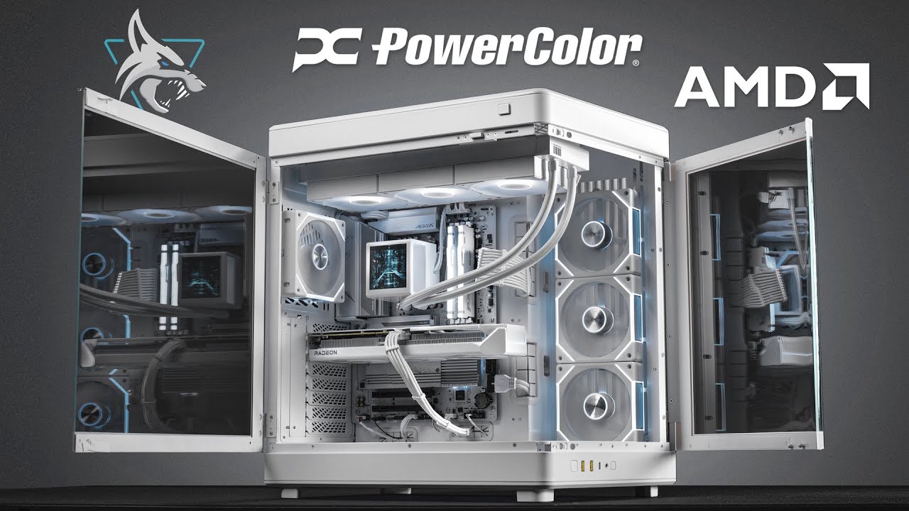 All-White Gaming PC Build | AMD Ryzen 5 9600X + PowerColor RX 9060 XT + B650 | Budget Friendly