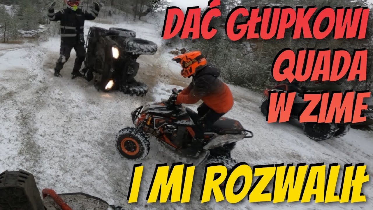 Rozwalił mi mojego quada ! Wszedł bokiem i wywaliło go na bok - Dać Szwagrowi quada / Młody na KTM
