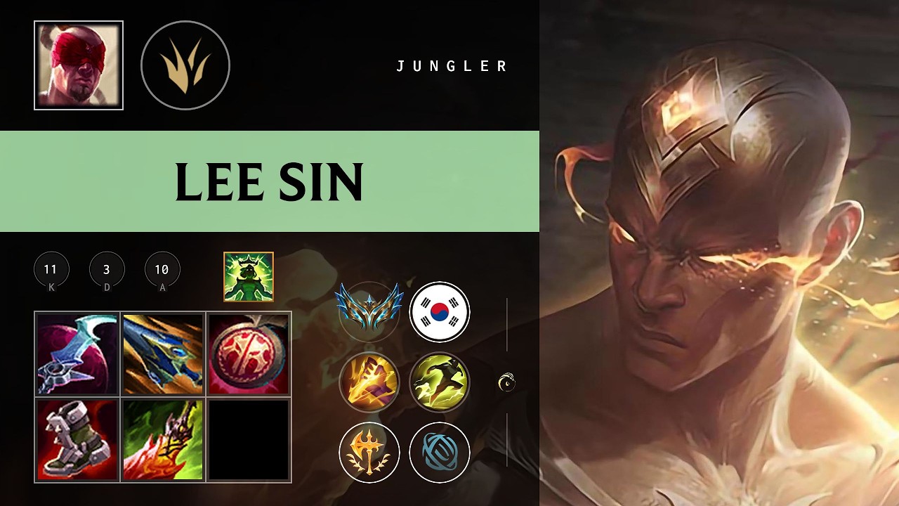 Lee Sin Jungle vs Jarvan IV - KR Challenger Patch 26.08