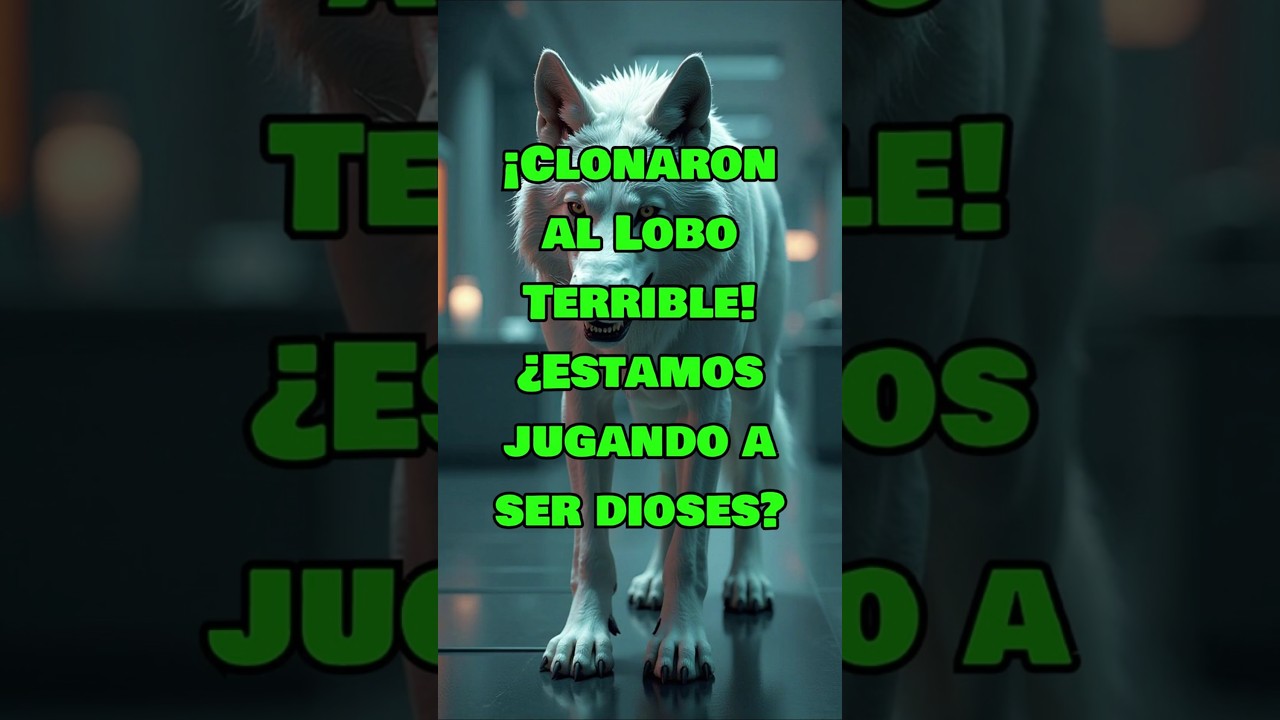 RESUCITARON AL LOBO TERRIBLE? #loboterrible #clonaciondeanimales #desextincion